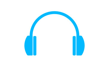 水色のヘッドホンアイコン