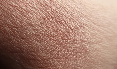 Fototapeta premium Close-up view of human skin showcasing texture and fine lines in natural light during midday