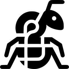 Creative Ant and Question Mark Logo Design