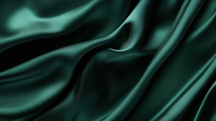 Fototapeta premium A luxurious green gradient background featuring a silky, velvet-like transition of deep hues.