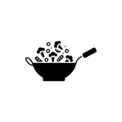 Icon of Vegetable Stir-fry in Wok