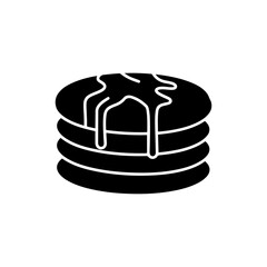 Icon Showing a Stack of Pancakes with Syrup