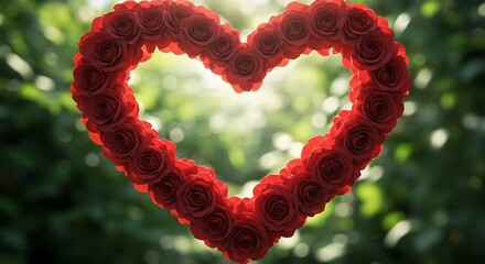 Rose Heart's Golden Hour AI Generated
