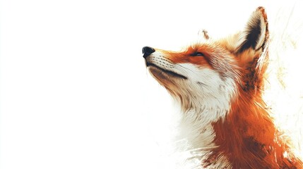 Obraz premium Serene Red Fox Portrait Artistic Wildlife Image