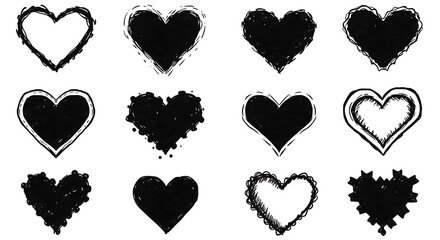 Ink-Splashed Heartscape AI Generated