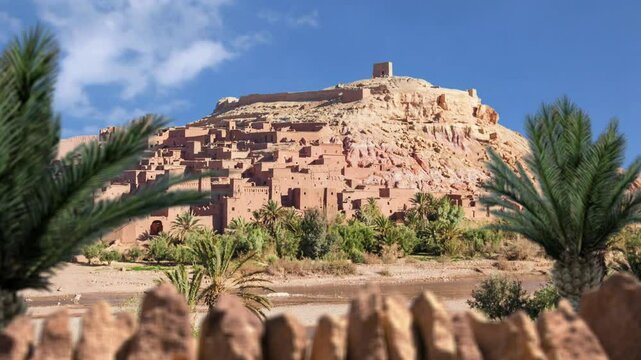 Ksar Ait Ben Haddou, Ait Ben Haddou, Morocco, Ouarzazate, Atlas Mountains, North Africa, Desert, Fortified Village, Ancient Architecture, Historic Site, UNESCO World Heritage Site, Travel Destination,