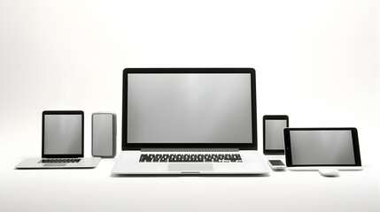 Fototapeta premium laptop computer with blank screen