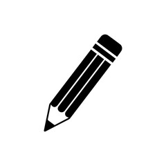 Pencil Icon with Eraser on Top