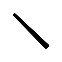 Black Icon of a Teacher's Pointer Stick