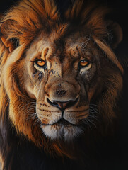 Naklejka premium portrait of a lion