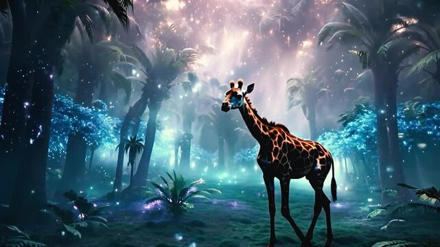 giraffe in the digital jungle