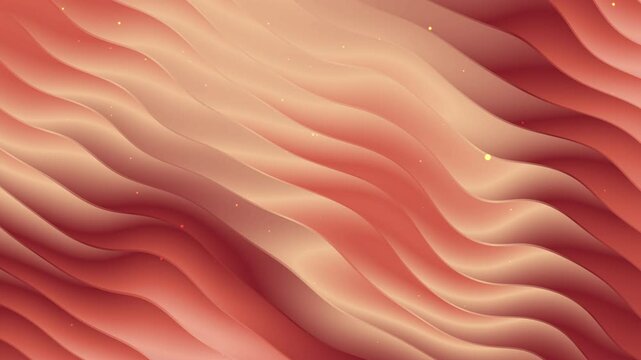 Romantic Rose Gold Particle Waves Motion Background 4K
