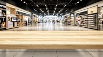 Modern Shopping Mall Interior View