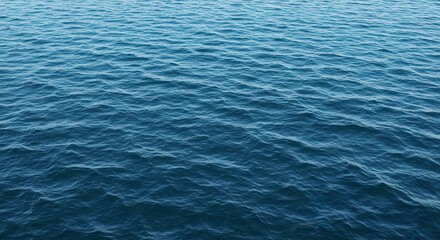 Fototapeta premium Tranquil Ocean Surface A Detailed View of Gentle Ripples and Blue Hues