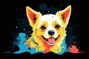 2D vector dog