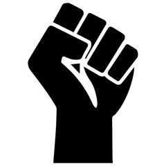 Raised fist icon.