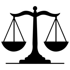 Scales of justice vector icon