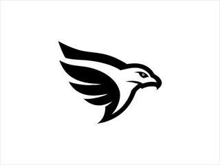 A bold, stylized logo featuring an eagle's head and wings, with red wings symbolizing strength and freedom.