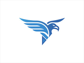 A bold, stylized logo featuring an eagle's head and wings, with red wings symbolizing strength and freedom.