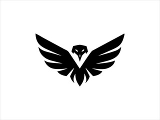 A bold, stylized logo featuring an eagle's head and wings, with red wings symbolizing strength and freedom.