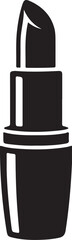 Simple Black Lipstick Icon for Makeup Design