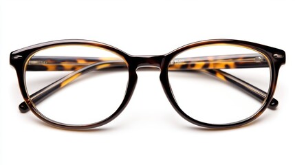 Stylish Tortoise Shell Round Glasses