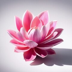 Cepelio depicted with a smooth gradient transition, strong hard light creating direct harsh shadows, seamless color blending