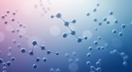 Abstract Molecular Structures A Digital Rendering of Science and Technology