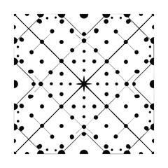 Geometric dot and line pattern with evenly spaced elements