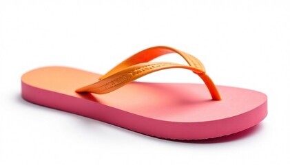 A single flip-flop isolated on a pure white background , flip flop, e-commerce