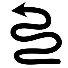 black arrow vector icon