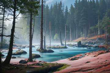 lake in the forest