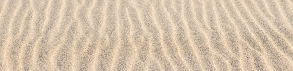 Wind Ripples In Natural Golden Sand