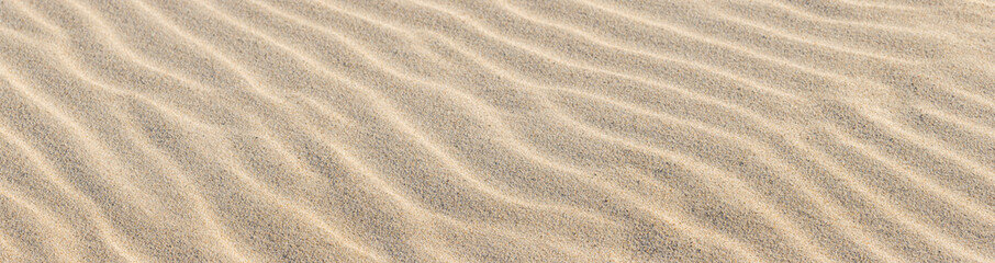 Wind Ripples In Natural Golden Sand