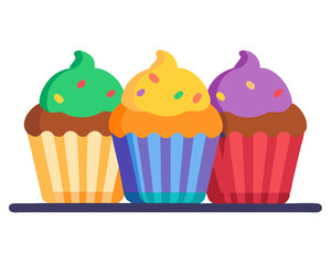 set of cupcake