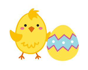easter chicken with egg