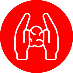 Mold Vector Line White Circle Red