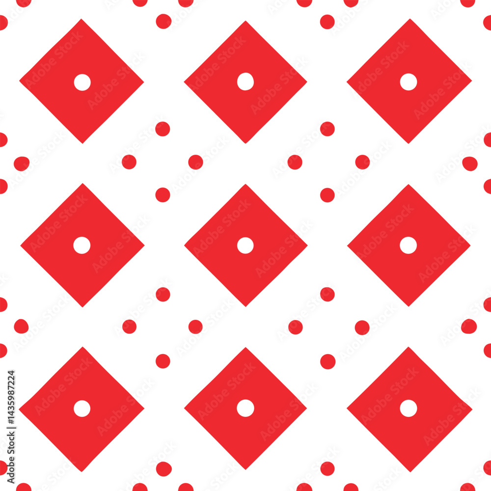Poster geometric dot and line pattern with evenly spaced elements
