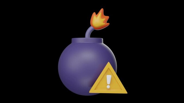 D icon of a cyber security concept alpha loop
