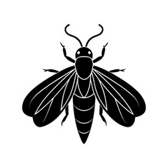 Firefly Silhouette vector illustration