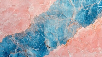 Fototapeta premium Pink And Blue Marble Texture Background