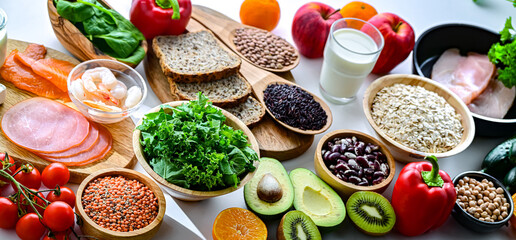 Foods representing TLC diet.