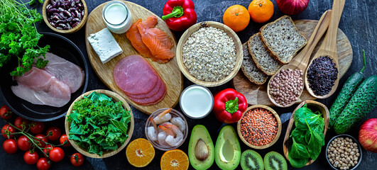 Foods representing TLC diet.