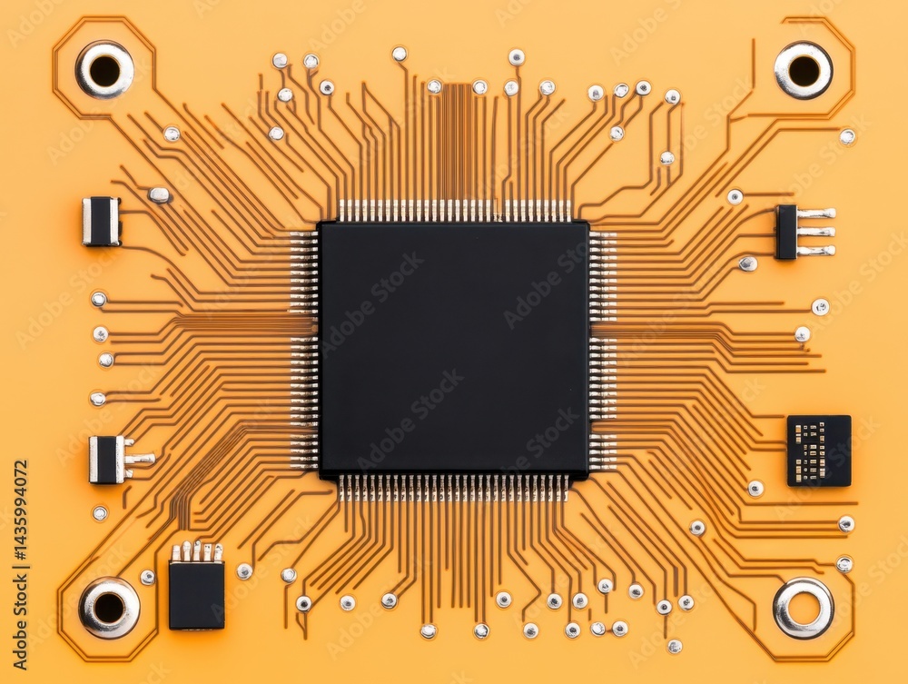 Poster circuit board with central processor