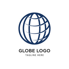 Globe Logo Graphic Design Vector 