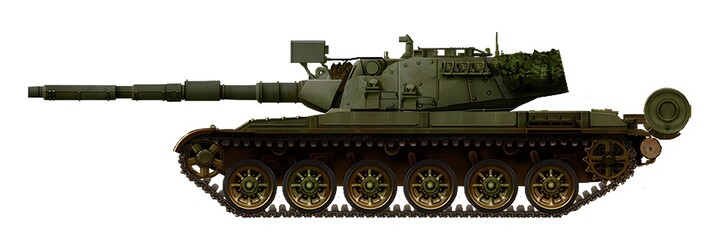 Alternative MBT based on the T-72 tank, with a turret and gun from the Leopard 1A5 tank © Tikros