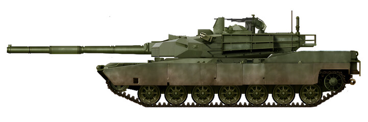 Obj-742A1 MBT (MBT concept with a new chassis and a new turret, using a 125mm gun) © Tikros