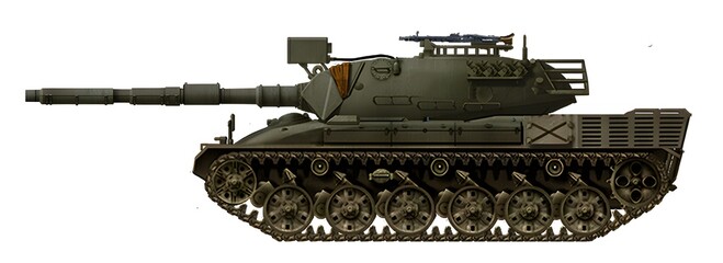 An alternative version of the Panzer 68 tank, with the installation of a turret from the Leopard 1 tank © Tikros