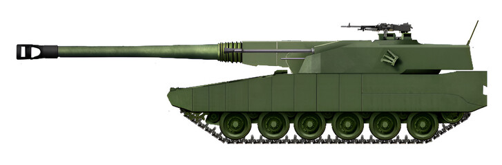 Sweden's MBT concept, with a 140mm gun, known as the Strv-2000 © Tikros