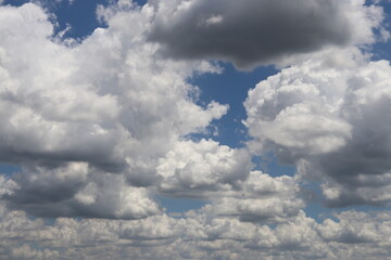 Beautiful cloudscape in the sky on a sunny day

